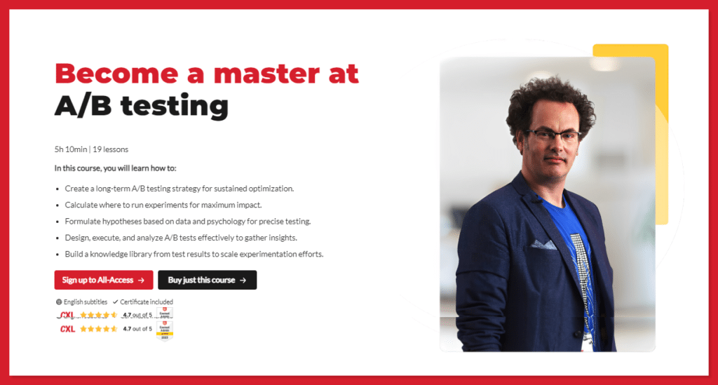 a/b testing mastery course